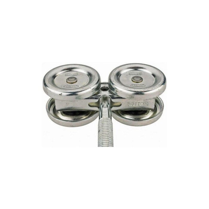 National Hardware - 2 Piece, Zinc, Box Track Trolley | MSC Direct